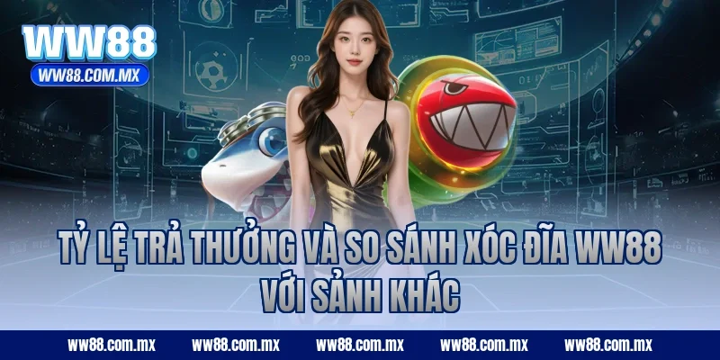 Tỷ lệ trả thưởng và so sánh Xóc Đĩa ww88 với sảnh khác